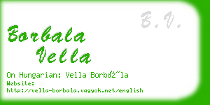 borbala vella business card